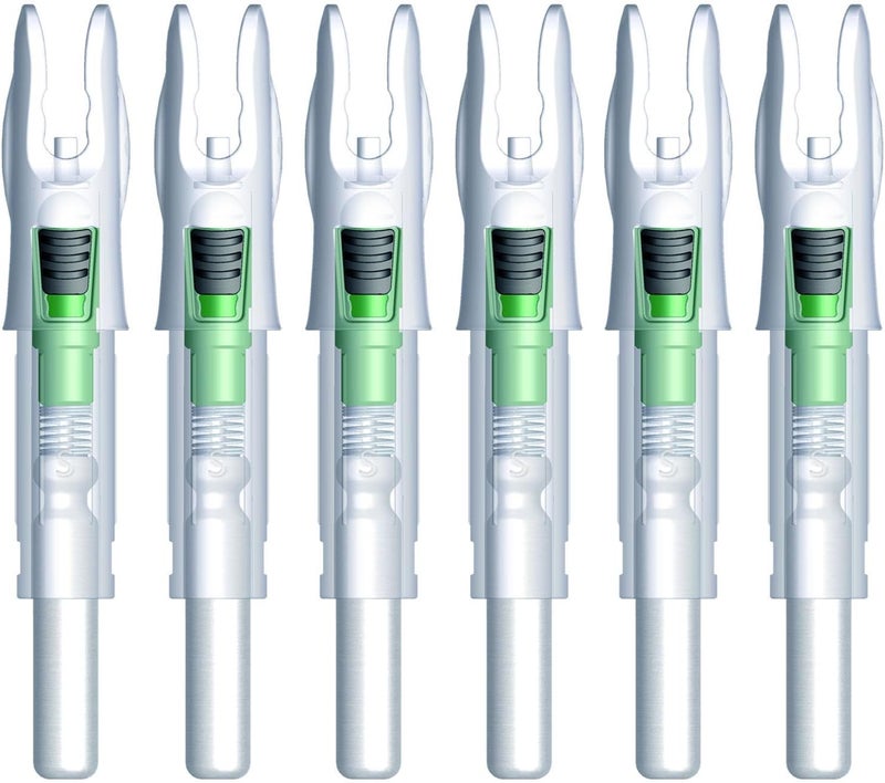 Linpeng 6PCS Lighted Nocks for Arrows with. 165/G. 204/X. 233/H. 244/S. 246/GT. Light Up Nocks with ON/Off Switch for Archery Hunting - Image 2